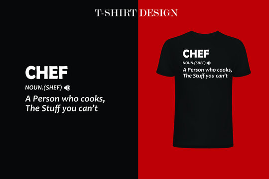 chef definition t-shirt design