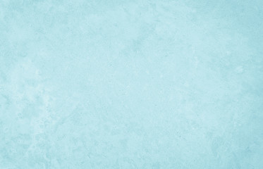Close up retro plain pastel blue cement & concrete wall background texture for show or advertise or...
