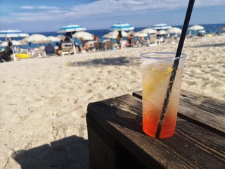 Cocktail drink in the vacation 