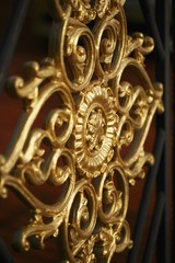 Close-up of metal gate