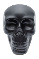 Black human skull