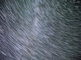 Obraz premium Under the Milky Way Galaxy, stars and star clusters