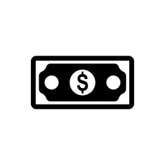 money and finance icon vector symbol isolated illustration white background