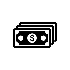money and finance icon vector symbol isolated illustration white background