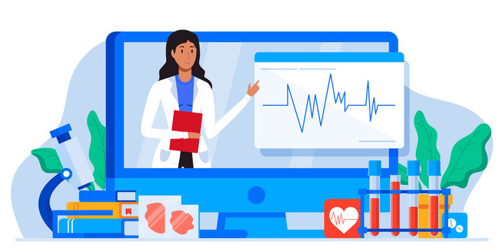 Medical Examination And Cardiology Doctor, Circulatory System Checkup. Heart Disease Human Concept. Ischemic Heart Disease, EKG , Muga Scan, Cardiology, Coronary Artery Disease