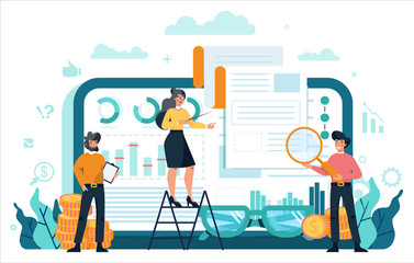 Financial advisor or financier online service or platform.