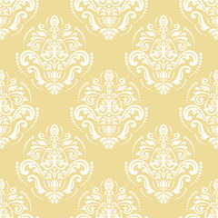 Orient vector classic pattern. Seamless abstract white background with vintage elements. Orient white background. Ornament for wallpaper and packaging