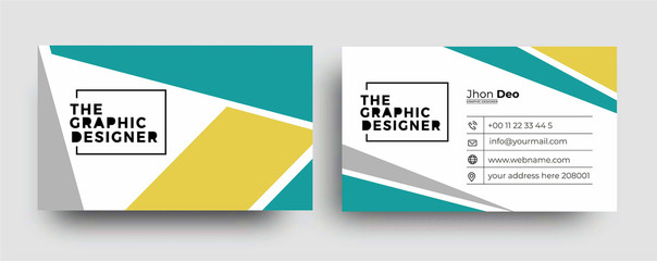 Fototapeta na wymiar Modern Business Card - Creative and Clean Business Card Template.