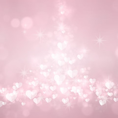 Valentine's day background, Abstract pastel and pattern with hearts. 
Template greeting card, invitation and advertising banner, brochure.