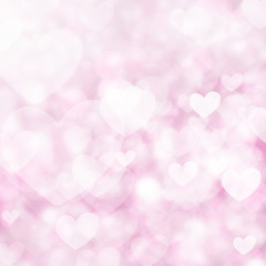 Valentine's day background, Abstract pastel and pattern with hearts. 
Template greeting card, invitation and advertising banner, brochure.