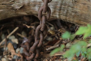 old rusty chain