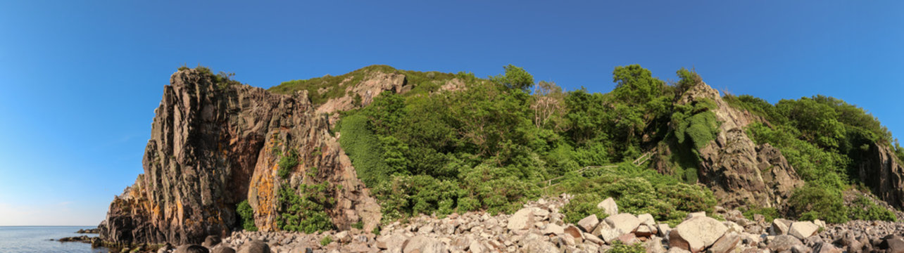 Panorama von Jons Kapel auf Bornholm im Sommer