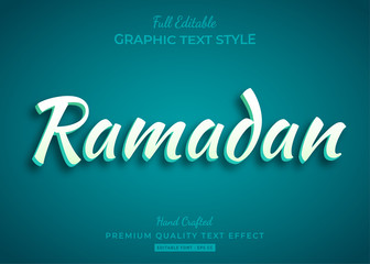 Ramadan Clean Text Style Effect