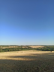 landscape with plowed field