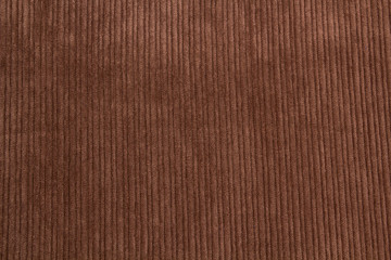 The fabric is color corduroy.	

