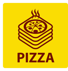 Pizza Logo Vector Illustration and Design, for Branding, Graphic Resources, Food Icon, Business, and Company Logo