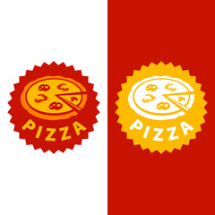Pizza Logo Vector Illustration and Design, for Branding, Graphic Resources, Food Icon, Business, and Company Logo