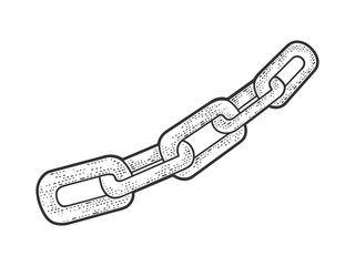 chain links sketch raster illustration