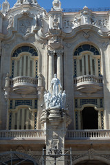 Close-up view of Great Theatre of Havana, Havana, Cuba