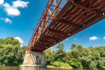bridge over the Dniester. Ukraine. Ivanofrankovsk. 24 August 2020
