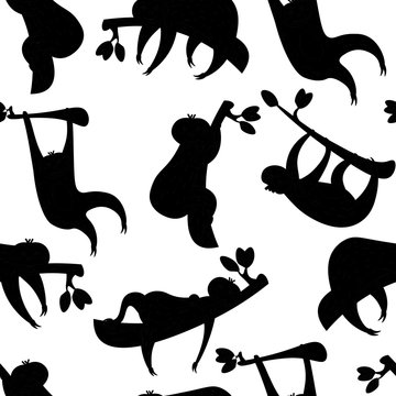 Sloth Silhouette Images Browse 1 640 Stock Photos Vectors And Video Adobe Stock