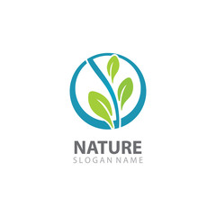 Creative Leaf Nature Logo Design Template Vector