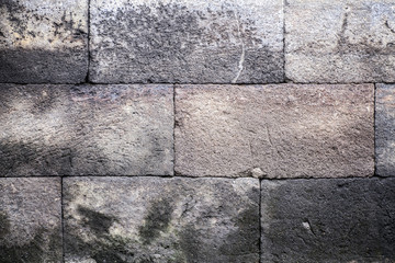 Borobudur Temple Stone Wall Pattern.