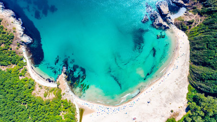 Silistar turquoise beach, Bulgaria coastline Black Sea