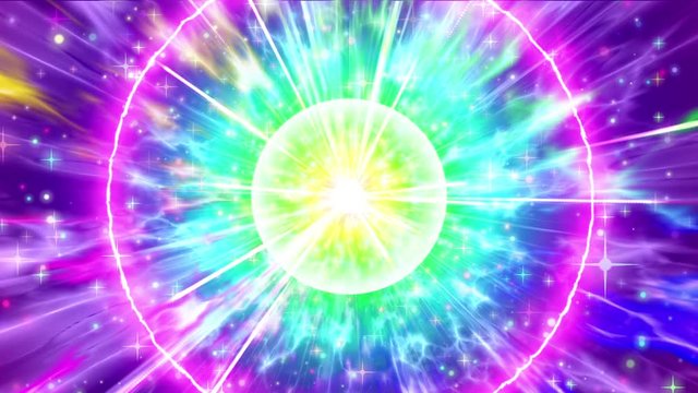 rainbow shine glow light tunnel loop background