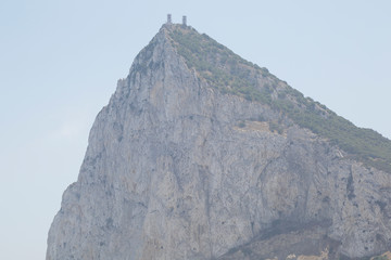 View to the rock of Gibraltar, United Kingdom, Europe