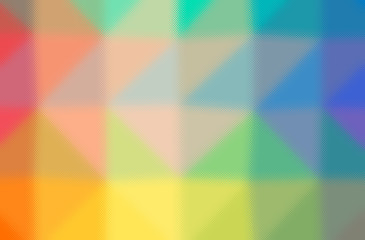 Abstract illustration of blue, green, orange, pink, red through the tiny glass background