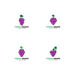Grapes vector icon illustration design