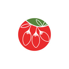goji berry vector illustration