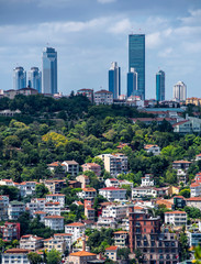 Naklejka premium Istanbul skyline view from Otagtepe Park in Istanbul 