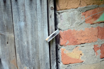 Photo of barn door latched
