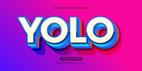 Young Lifestyle editable text effect vector