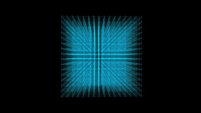4K abstract digital data grid;tech cube box;fractal point geometry.intersecting creativity;virtual artistic cosmos;dynamic perspective geometry space;whirl pinstripe structure;computing progress.