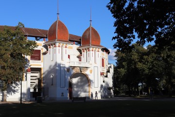 Les arènes de Dax, construites en 1913, vues de l'extérieur, ville de Dax, département des...