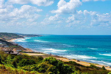 Fototapeta premium Kilyos Coastline view in Istanbul at summer time 