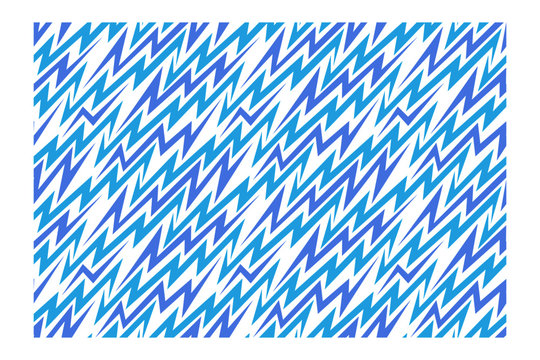 Seamless pattern with blue sharp lightning waves.