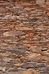Architecture textures, detailed rusty and old wall masonry schist