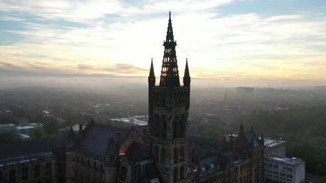University of Glasgow Tower Sunrise