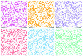 Set of minimal circles pattern,  texture, background vector