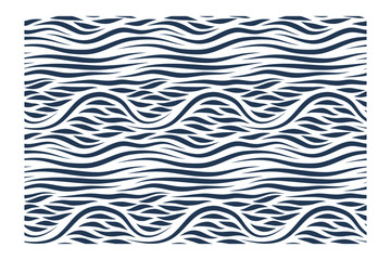 Horizontal seamless pattern of waves of the acute form. 