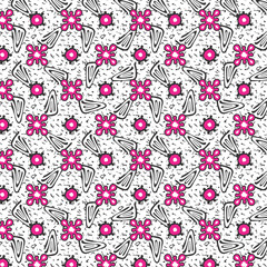 flower batik pattern