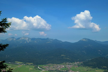 Isar Valley with Wallgau  and herzogstand, bavaria