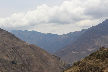 Fototapeta premium Pisac ruins - sacred valley of the inca