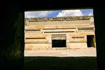 Yacimiento arqueologico de Mitla.Oaxaca .México.