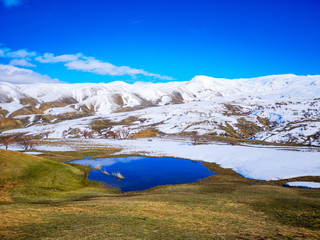  travertines, natural thermal water, health and nature view