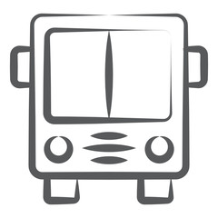 
Line icon of bus, local transport
